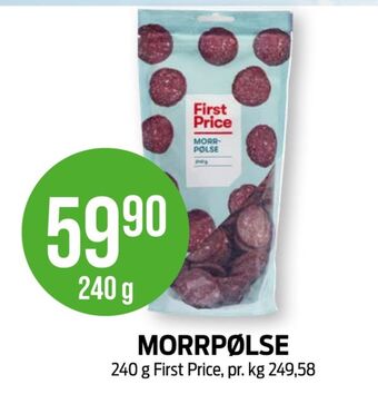 Kiwi First price morrpølse tilbud