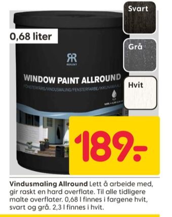 Rusta Ukjent maling tilbud