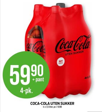 Kiwi Coca-cola zero brus tilbud