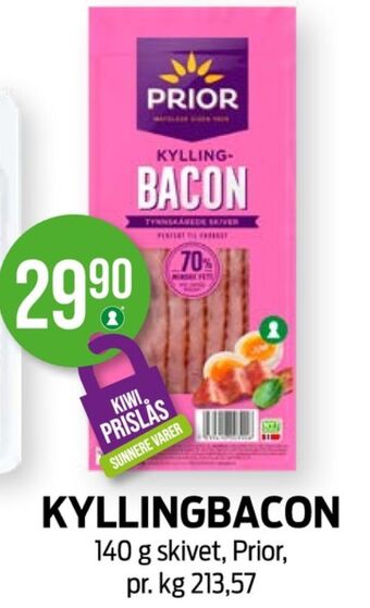 Kiwi Prior bacon tilbud
