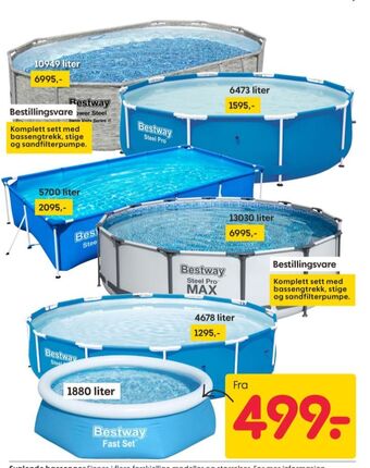 Rusta Bestway basseng tilbud