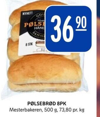 Rema 1000 PØLSEBRØD 8PK tilbud