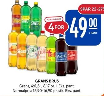 Rema 1000 GRANS BRUS tilbud
