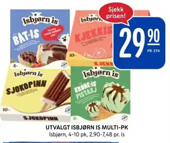 Rema 1000 UTVALGT ISBJØRN IS MULTI-PK tilbud