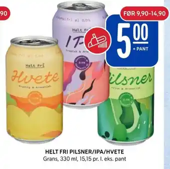 Rema 1000 HELT FRI PILSNER/IPA/HVETE tilbud