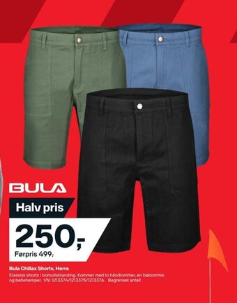 XXL Sport Bula Chillax Shorts, Herre tilbud