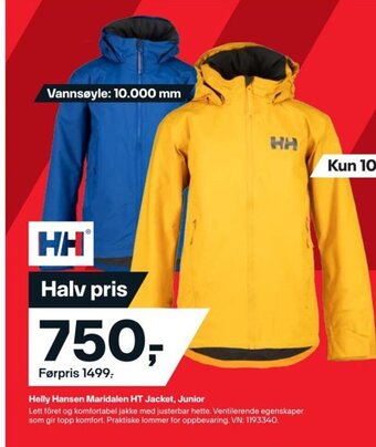XXL Sport Helly Hansen Maridalen HT Jacket, Junior tilbud