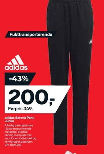 XXL Sport adidas Sereno Pant, Junior tilbud