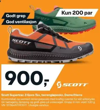 XXL Sport Scott Supertrac 3 Gore-Tex, terrengløpesko, Dame/Herre tilbud