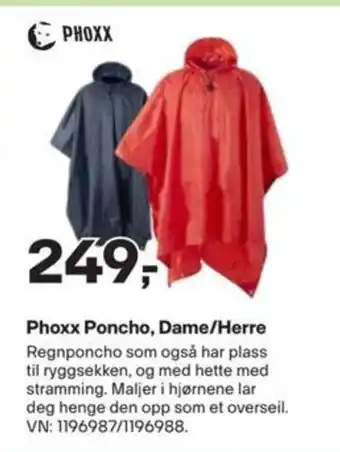 XXL Sport Phoxx Poncho, Dame/Herre tilbud