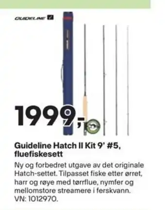 XXL Sport Guideline Hatch II Kit 9' #5, fluefiskesett tilbud