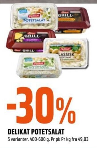 Coop Obs DELIKAT POTETSALAT tilbud