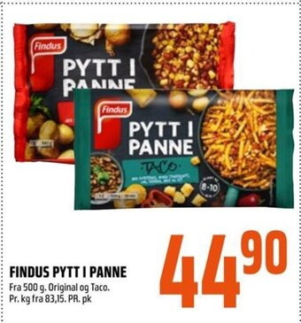 Coop Obs FINDUS PYTT I PANNE tilbud
