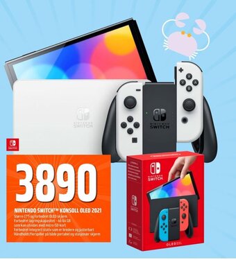 Coop Obs NINTENDO SWITCH™M KONSOLL OLED 2021 tilbud