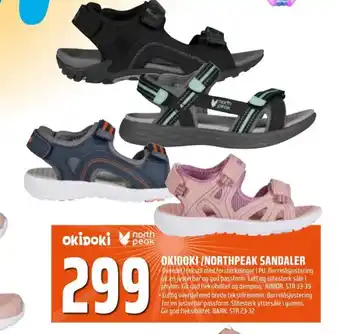 Coop Obs OKIDOKI/NORTHPEAK SANDALER tilbud
