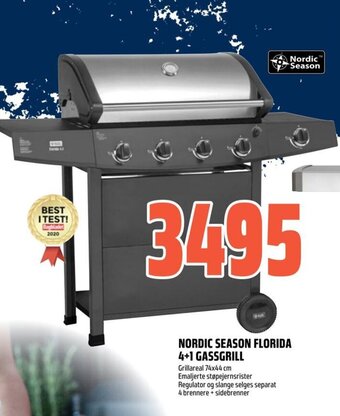 Coop Obs NORDIC SEASON FLORIDA 4+1 GASSGRILL tilbud