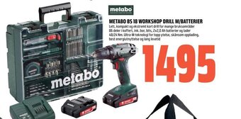 Coop Obs METABO BS 18 WORKSHOP DRILL M/BATTERIER tilbud