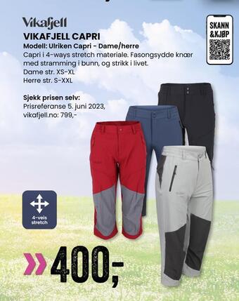 Sport Outlet Vikafjell capri tilbud