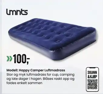 Modell: happy camper luftmadrass