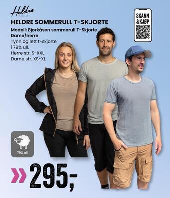 Sport Outlet Heldre sommerull t-skjorte tilbud