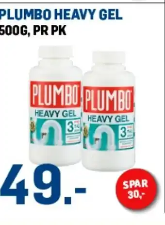 Price Lagerbutikk PLUMBO HEAVY GEL tilbud