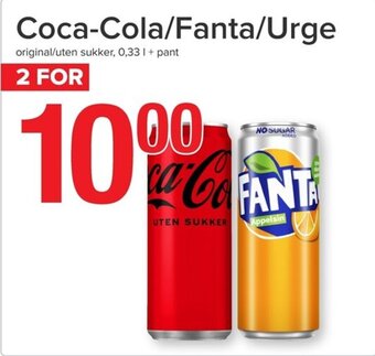 Eurospar Coca-Cola/Fanta/Urge tilbud