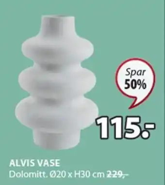 JYSK ALVIS VASE tilbud