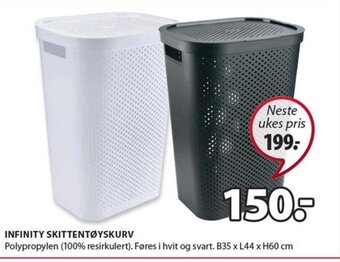 JYSK INFINITY SKITTENTØYSKURV tilbud