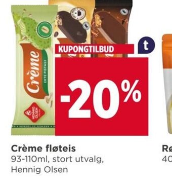 Meny Crème fløteis tilbud