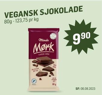 Holdbart Vegansk sjokolade tilbud