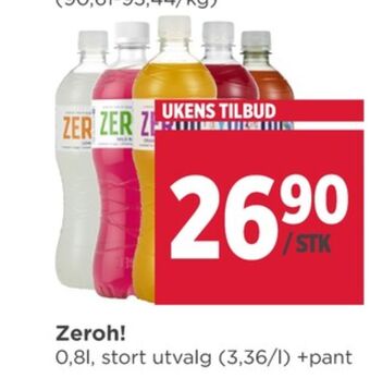 Meny Zeroh saft tilbud