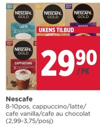 Meny Nescafe kaffedrikspulver tilbud