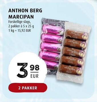Scandinavian Park Anthon berg marcipan tilbud