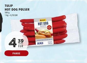 Scandinavian Park Tulip hot dog pølser tilbud