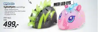 Thansen Sykkelhjelm med LED lys tilbud