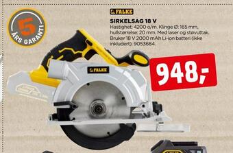 jem & fix Sirkelsag 18 v tilbud