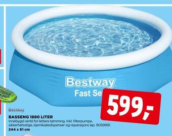 jem & fix Basseng 1880 liter tilbud