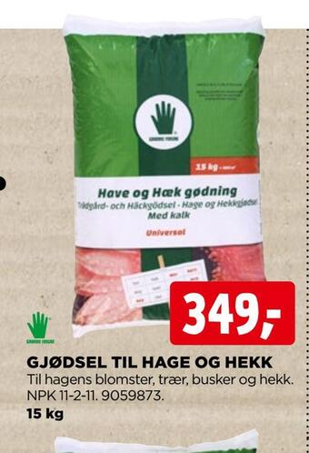 jem & fix Gjødsel til hage og hekk tilbud
