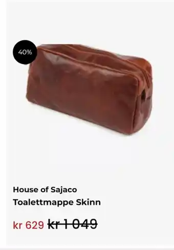Bagorama House of Sajaco Toalettmappe Skinn tilbud