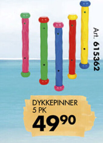 Sparkjøp DYKKEPINNER 5 PK tilbud