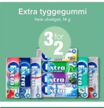 Spar Extra tyggegummi tilbud