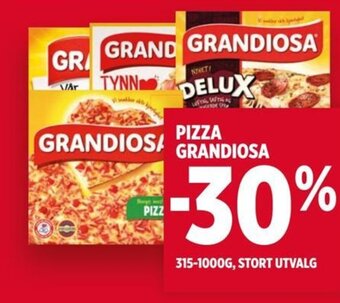 Meny PIZZA GRANDIOSA tilbud