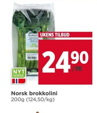 Meny Norsk brokkolini tilbud