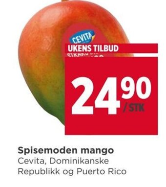 Meny Spisemoden mango tilbud