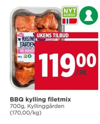 Meny BBQ kylling filetmix tilbud