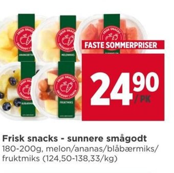 Meny Frisk snacks - sunnere smågodt tilbud