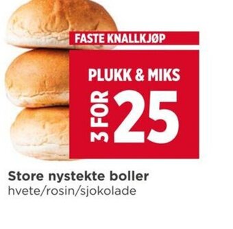 Meny Store nystekte boller tilbud