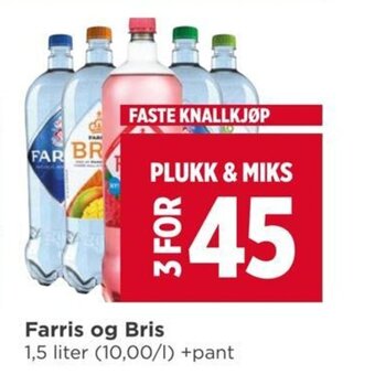 Meny Farris og Bris tilbud