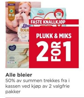 Meny Alle bleier tilbud