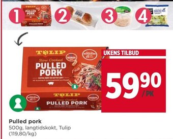 Meny Pulled pork tilbud
